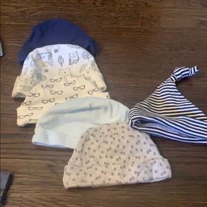 6 newborn hat baby bundle
